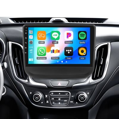 [4G+64G] Android 15 Car Stereo for Chevrolet Chevy Equinox 2016 2017 2018 with Wireless CarPlay Android Auto,10.1" Touchscreen Car Radio with Mirror Link WiFi/GPS,Bluetooth,FM/RDS EQ+Backup Camera