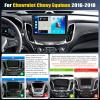 [4G+64G] Android 15 Car Stereo for Chevrolet Chevy Equinox 2016 2017 2018 with Wireless CarPlay Android Auto,10.1" Touchscreen Car Radio with Mirror Link WiFi/GPS,Bluetooth,FM/RDS EQ+Backup Camera view 2