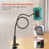 Nusican Gooseneck Kindle Holder for Reading in Bed, 360 Adjustable Cell Phone Stand for Desk, Flexible Lazy Arm Mount Clamp,Kindle Paperwhite Stand Accessories,Compatible with 4-8 Inches Device view 3