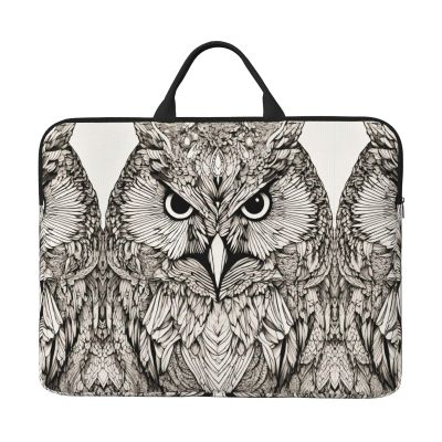Owls Birds Print Laptop Carrying Case, Laptop Sleeve Case, Computer Bag, Traveling Computer Cover For 14 Inch