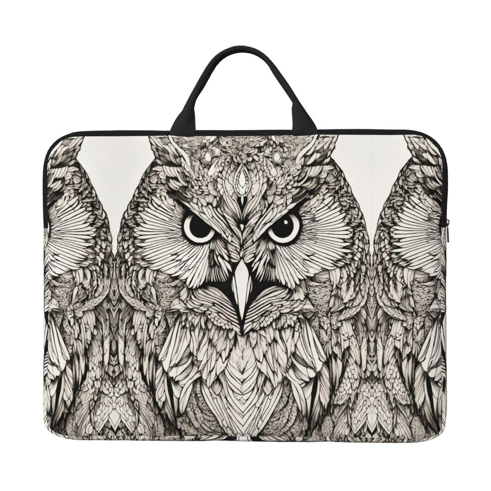 Owls Birds Print Laptop Carrying Case, Laptop Sleeve Case, Computer Bag, Traveling Computer Cover For 14 Inch