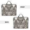 Owls Birds Print Laptop Carrying Case, Laptop Sleeve Case, Computer Bag, Traveling Computer Cover For 14 Inch view 3