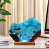 VISIOLEX Handmade 3D Resin lamp - Ocean Resin Night lamp, Adjustable lamp, Men's Office Decoration, Unique Gift for Mother's and Father's Birthday (Model C, 8 * 5in) view 4