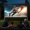 100" 120" Foldable Portable Projector Movies Screens, Outdoor Projector Screen with Stand for Backyard Home Theater Camping Party(100"(16:9)) view 2