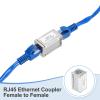 MECCANIXITY 10PCS RJ45 CAT6 8P8C Ethernet Coupler, Ethernet Coupler Female to Female in Line Cat6 Cat5e Cat5 Extender Cable Adapter, Silver view 4