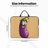 Cartoon Eggplant Print Laptop Carrying Case, Laptop Sleeve Case, Computer Bag, Traveling Computer Cover For 14 Inch view 4