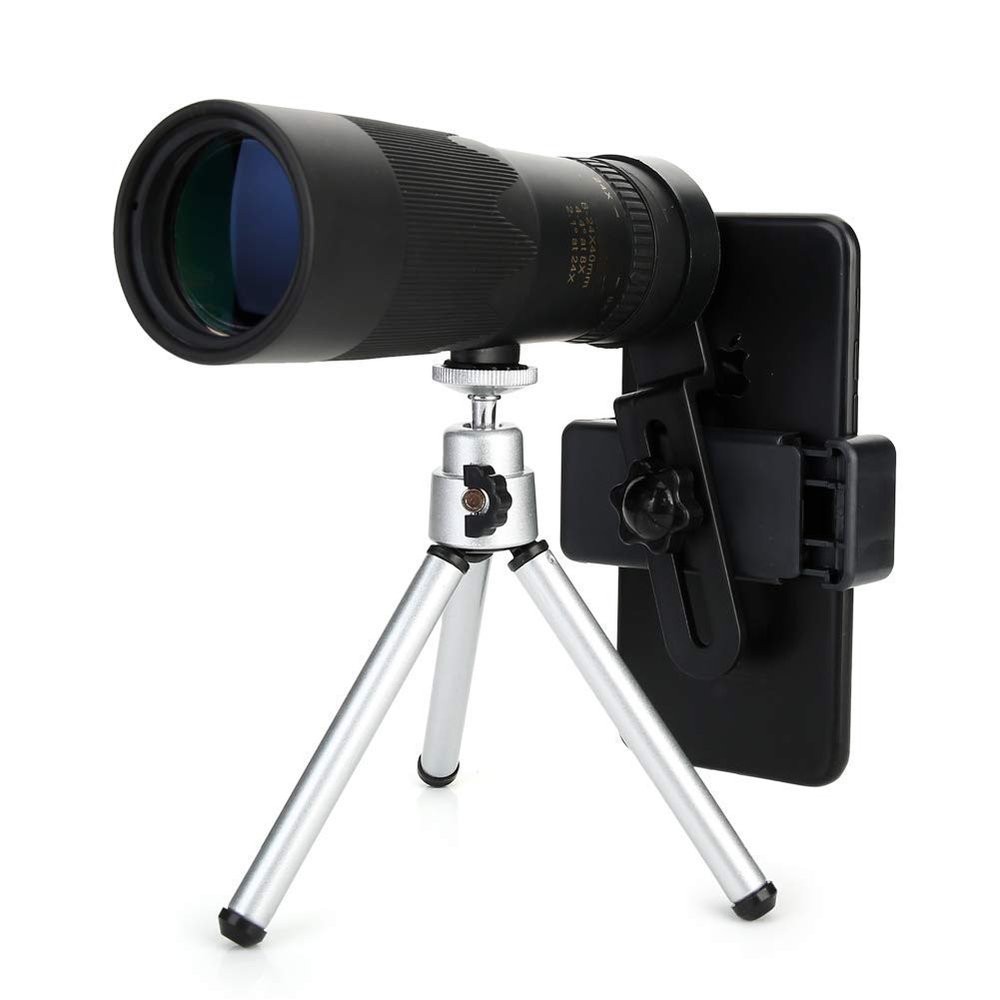 8-24X40 Telescope, monoculars, 8-24times, 10-1000 Meters Effective, BAK4 Prism, Adults Kids Bird Watching Traveling, Bla