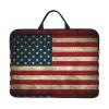 American Flag Print Laptop Carrying Case, Laptop Sleeve Case, Computer Bag, Traveling Computer Cover For 14 Inch view 1