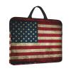 American Flag Print Laptop Carrying Case, Laptop Sleeve Case, Computer Bag, Traveling Computer Cover For 14 Inch view 2