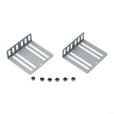 2 Din Car Radio Installation Kit Metal Mounting Brackets Support Universal Car Stereo DVD CD Player Holder Frame with 8 Screws Silver 70x75x24mm