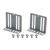 2 Din Car Radio Installation Kit Metal Mounting Brackets Support Universal Car Stereo DVD CD Player Holder Frame with 8 Screws Silver 70x75x24mm view 2