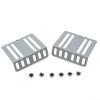 2 Din Car Radio Installation Kit Metal Mounting Brackets Support Universal Car Stereo DVD CD Player Holder Frame with 8 Screws Silver 70x75x24mm view 4