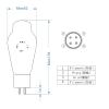 LHXEQJAM 2A3C Electron Tube Replaces 2A3 Vacuum Tube, Precise Matching(4pcs Matched Quad) view 2