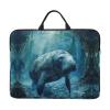 Manatee Animals Print Laptop Carrying Case, Laptop Sleeve Case, Computer Bag, Traveling Computer Cover For 14 Inch view 1
