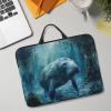 Manatee Animals Print Laptop Carrying Case, Laptop Sleeve Case, Computer Bag, Traveling Computer Cover For 14 Inch view 3