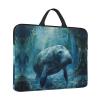 Manatee Animals Print Laptop Carrying Case, Laptop Sleeve Case, Computer Bag, Traveling Computer Cover For 14 Inch view 4