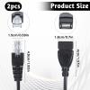 2 PCS USB to Ethernet Adapter, Ethernets to USB Adapter USBs to Rj45 Ethernets Adapters Female Converter USBs to Ethernetes Cable Connector Network Adaptors for Camera with Network Function view 2
