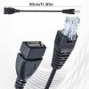 2 PCS USB to Ethernet Adapter, Ethernets to USB Adapter USBs to Rj45 Ethernets Adapters Female Converter USBs to Ethernetes Cable Connector Network Adaptors for Camera with Network Function view 4