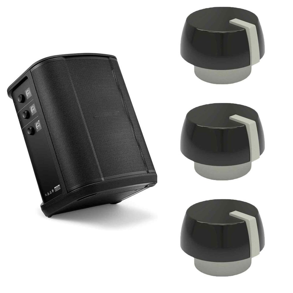 Replacement Knobs for Bose S1 Pro (3-Pack) - Black | Available in Large and Small (Big knob)