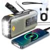 Hand Crank Solar Radio, 2025 New Solar Powered Radio with Hand Crank, 2000mah Emergency Weather Radio Outdoor, Radios Portable Am Fm, USB/Solar/Hand Crank Charging, SOS Alarm Led (Green) view 1