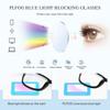 PLFOG Blue Light Glasses For Woman Men - Anti Eyestrain UV Protection Computer Gaming Eyeglasses Blue Light Blocking Glasses view 3