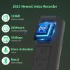 128GB Digital Voice Recorder with Playback: Magnetic Audio Recorder with AI Noise Cancellation, 230 Hours Continuous Recording Device, Voice Activated Recorder for Lectures Meetings Interviews view 2