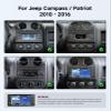 10.2" Android Car Stereo Radio for Jeep Compass Patriot 2010-2016 | Wireless CarPlay Android Auto | 5G WiFi GPS Navigation | AHD Backup Camera | Plug & Play view 2