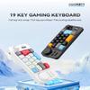 19-Key mini Mechanical Office/Gaming Keypad, Hot-Swappable Keys, Macro Programmable, RGB Backlit, Type-C Wired, With rollers, joystick, and dial for PC/window/Laptop and desktop computer (White) view 3