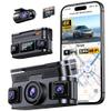 KEYROO 360 View 4K 4 Channel Dash Cam Front and Rear Inside Left Right, Built-in GPS, 5.8GHz WiFi, Car Dash Camera for Cars with App Connect, Support Parking Mode, G-Sensor, Free 128GB Card view 1