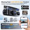 KEYROO 360 View 4K 4 Channel Dash Cam Front and Rear Inside Left Right, Built-in GPS, 5.8GHz WiFi, Car Dash Camera for Cars with App Connect, Support Parking Mode, G-Sensor, Free 128GB Card view 3