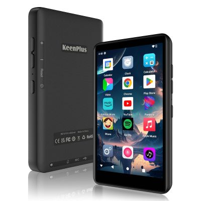 144GB Smart MP3 Player with Bluetooth and WiFi,KeenPlus MP4 4.0" Touch Screen and Android 13 Supports Latest Apps & Browsing,Pre-Installed Spotify,Amazon Music & Mainstream Apps,Parental Controls