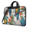 13 Inch Laptop Shoulder Bag For Men Women,Waterproof Briefcase Messenger Bag Parrots On Branches Laptop Sleeve Bag W/Strap Handle view 1