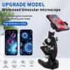 Microscope for Kids & Adults,40X-2000X Microscope with Phone Adapter & Slides Set,Suitable for Students School Lab and Home Education view 3