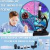 Microscope for Kids & Adults,40X-2000X Microscope with Phone Adapter & Slides Set,Suitable for Students School Lab and Home Education view 4