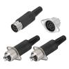 MECCANIXITY 8-Pin DIN Male Plug Connector + Female Adapter Recessed Socket Panel Mount for Digital Audio Devices,TV, DVD Player,6 Pcs view 1