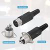 MECCANIXITY 8-Pin DIN Male Plug Connector + Female Adapter Recessed Socket Panel Mount for Digital Audio Devices,TV, DVD Player,6 Pcs view 4