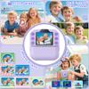 Kids Camera Instant Print Coxlame, Portable Digital Camera 64GB SD Card, Kid Toy for Ages 3-12 Girl Xmas Gift for 3 4 5 6 7 8 9 10 Year Old (Purple) view 3