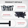 100PCS Nylon Universal Cable Tie Buckle for Car,Multifunctional Cable Tie Buckle UV Resistant Black Zipties for Daily Repair,Heavy Duty Self-Locking Zip Ties Holder with Pin & Button Design(20 pieces) view 2