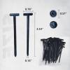 100PCS Nylon Universal Cable Tie Buckle for Car,Multifunctional Cable Tie Buckle UV Resistant Black Zipties for Daily Repair,Heavy Duty Self-Locking Zip Ties Holder with Pin & Button Design(20 pieces) view 4