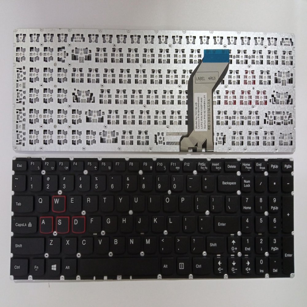 Eobruweo Laptop Replacement Keyboard US for Lenovo Ideapad Y700 Y700-15 Y700-15ACZ Y700-15ISK Y700-17ISK No TrackPoint,No Backlit