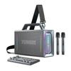 Yeahbox Thunder 500 Party Speaker  200W Max Power Bluetooth PA System with Dual Wireless Microphones, DSP Sound Card, LED Lights & 10H Playtime, Portable for Outdoor, Home, and Events view 1