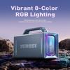 Yeahbox Thunder 500 Party Speaker  200W Max Power Bluetooth PA System with Dual Wireless Microphones, DSP Sound Card, LED Lights & 10H Playtime, Portable for Outdoor, Home, and Events view 3
