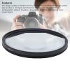 PUSOKEI 82MM Half Moon Swirl Filter, Half Moon Special Effect Filter, Halo Swirl Lens Filters for DSLR Camera with Double Sided Multi Layer Coating, Anti Scratch view 4