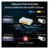 4-Port 100/1000M POE Extender Gigabit Network Switch Repeater IEEE802.3af/at and Play view 4