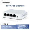 4-Port POE Extender 10/100Mbps 1 to 3 Network Switch Repeater with IEEE802.3af and Play Function view 2
