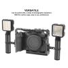 Pilipane Camera Cage Handle Universal Strong Load Bearing 3.94in Length Multi Expansion Interface Side Handle Grip for Camera Cage view 2