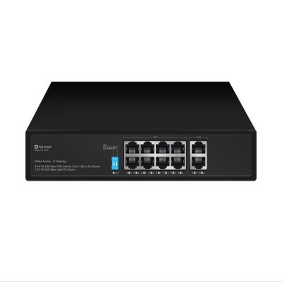 8-Port POE Switch 10/100/1000Mbps Ethernet Switch with 2 1000M uplink Ports AI Smart Switch(EW-S1710CG-AP)
