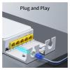 5-Port Waterproof POE Extender 4-Port Repeater 100/1000Mbps Outdoor Network IP55 VLAN 44-57V(POE014-FS) view 4
