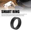 LICAEVEY Smart Ring with Touchscreen Display, IP68 Water Proof Fitness Tracker for Women & Men, Sport Tracking, Step Counter & Sync, Stainless Steel (#12) view 3