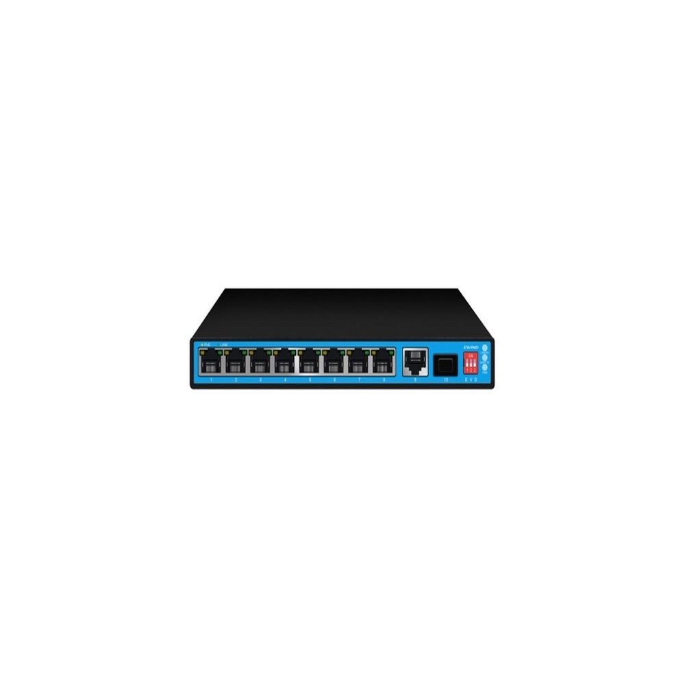 8-Port Gigabit POE Switch with 2 uplink Ports 10/100/1000Mbps Ethernet Switch,(EW-S1910CFG-DP)